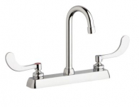 Chicago Faucets W8D-GN1AE35-317AB Workboard Faucet, 8''